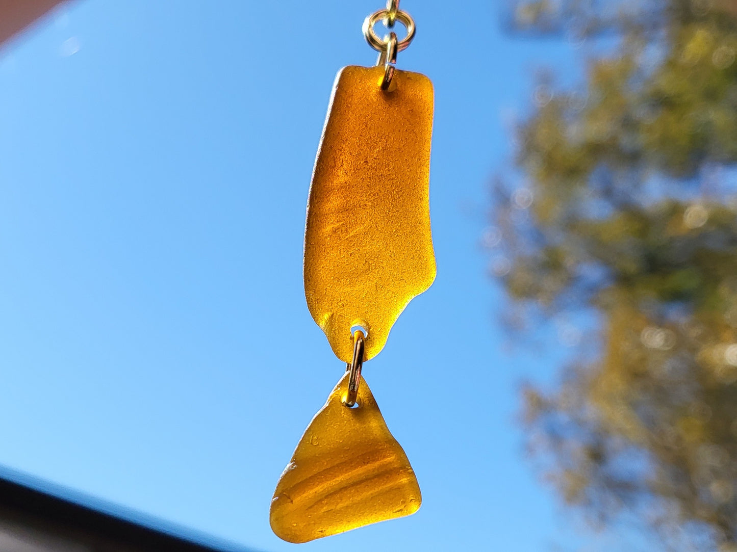 Pint Bottle Seaglass Necklace