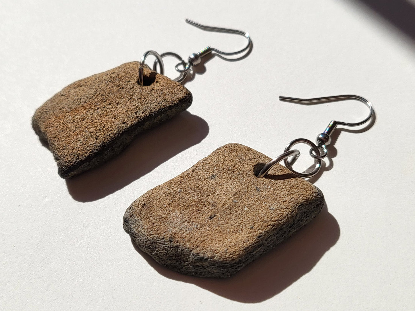 Big Native Pottery Earrings